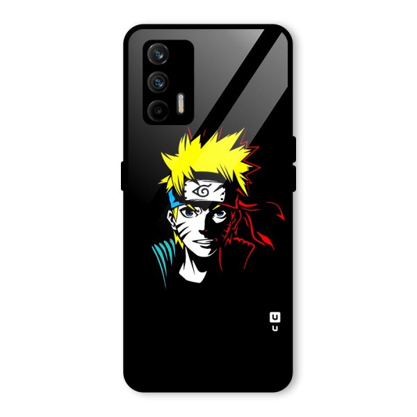 Naruto Pen Sketch Art Glass Back Case for Realme X7 Max