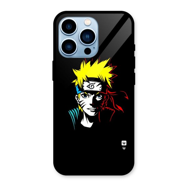 Naruto Pen Sketch Art Glass Back Case for iPhone 13 Pro