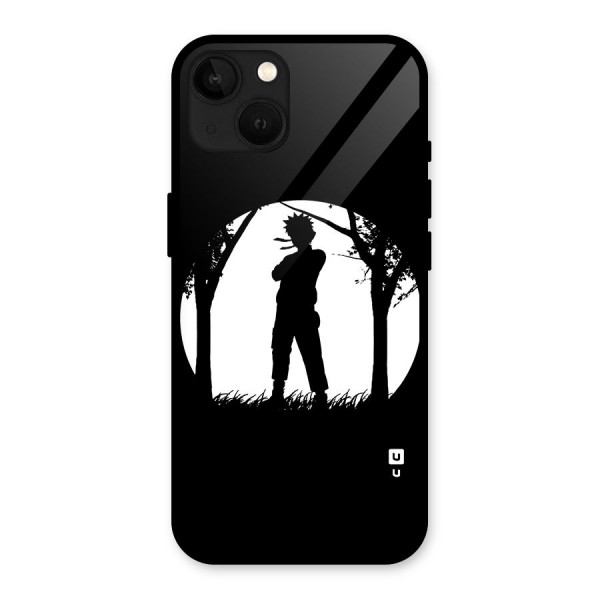 Naruto Silhouette Glass Back Case for iPhone 13