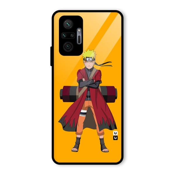 Naruto Uzumaki Art Glass Back Case for Redmi Note 10 Pro Max