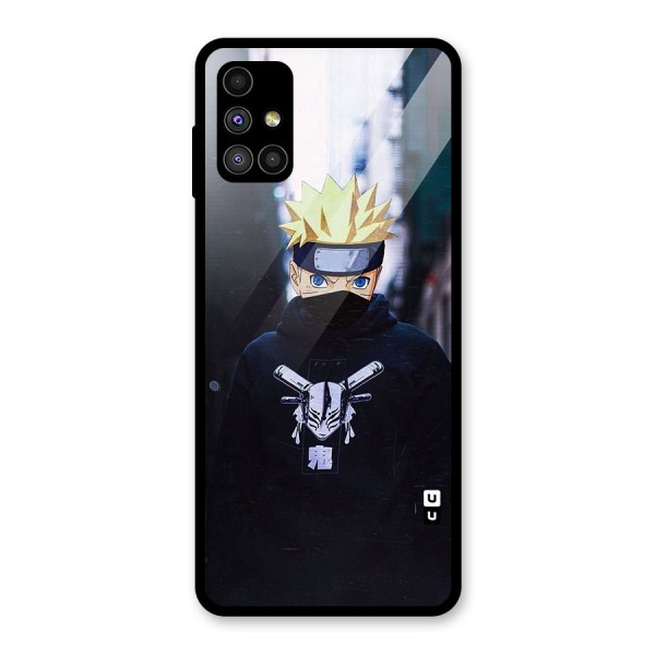 Naruto Uzumaki Cool Anime Glass Back Case for Galaxy M51