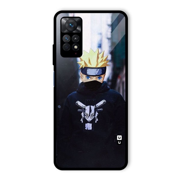 Naruto Uzumaki Cool Anime Glass Back Case for Redmi Note 11 Pro Plus 5G