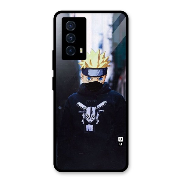 Naruto Uzumaki Cool Anime Glass Back Case for Vivo iQOO Z5