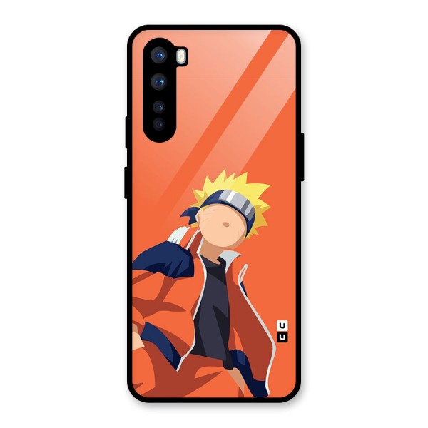 Naruto Uzumaki Minimalist Glass Back Case for OnePlus Nord