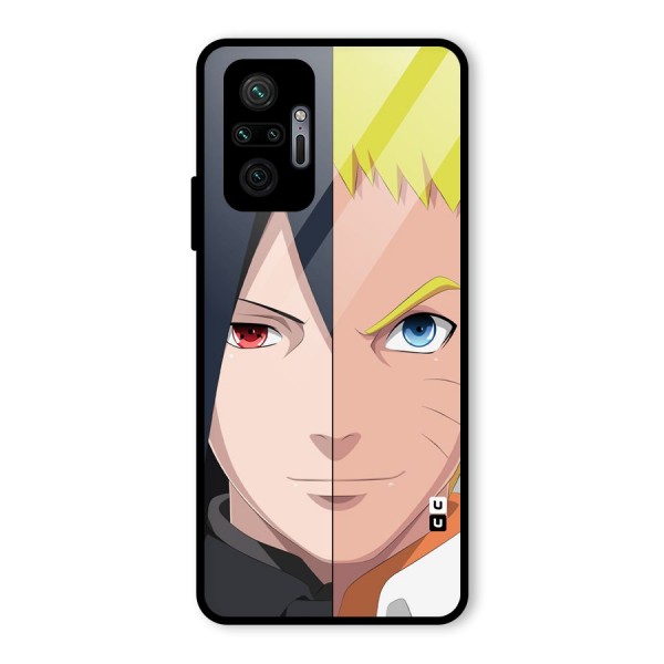 Naruto and Sasuke Glass Back Case for Redmi Note 10 Pro