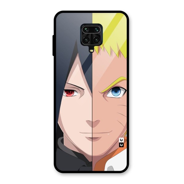 Naruto and Sasuke Glass Back Case for Redmi Note 9 Pro