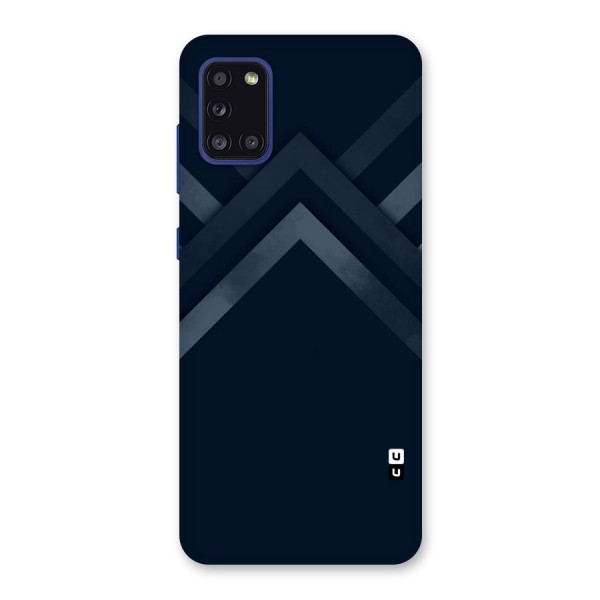 Navy Blue Arrow Back Case for Galaxy A31