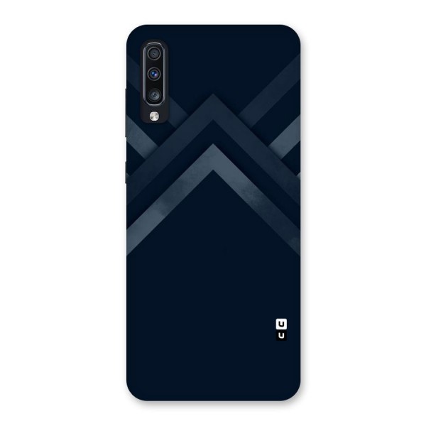 Navy Blue Arrow Back Case for Galaxy A70