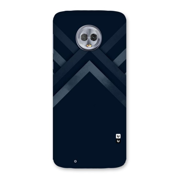 Navy Blue Arrow Back Case for Moto G6