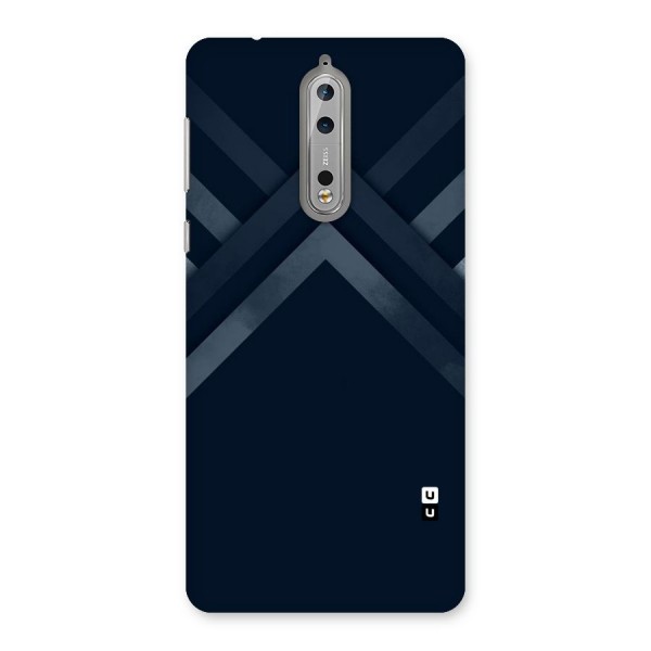 Navy Blue Arrow Back Case for Nokia 8