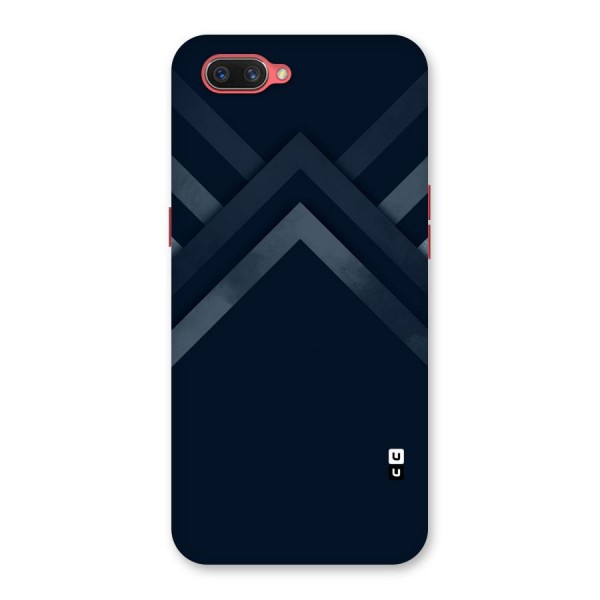 Navy Blue Arrow Back Case for Oppo A3s