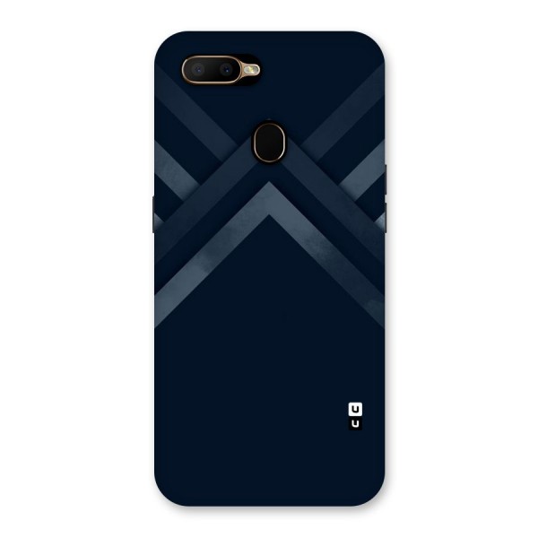 Navy Blue Arrow Back Case for Oppo A5s