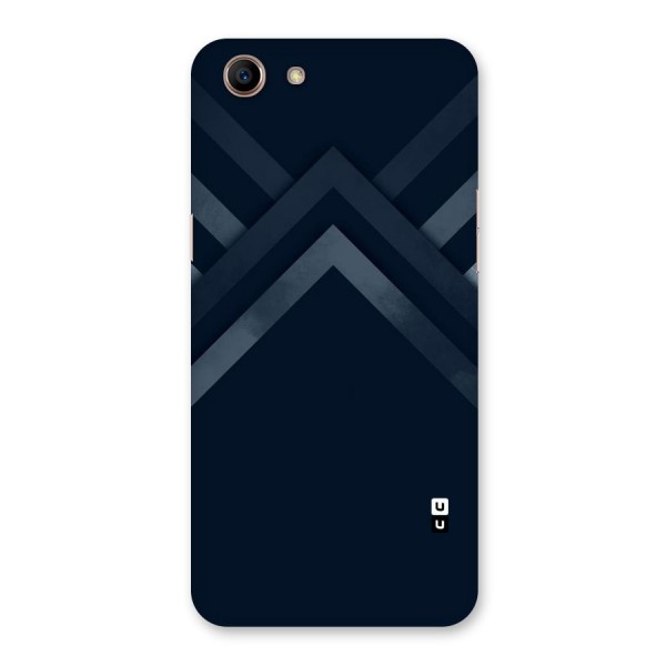 Navy Blue Arrow Back Case for Oppo A83 (2018)