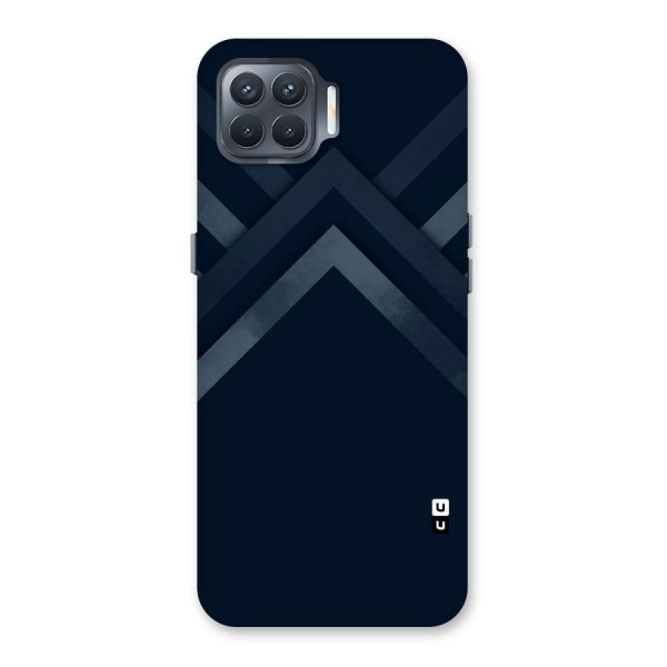 Navy Blue Arrow Back Case for Oppo F17 Pro