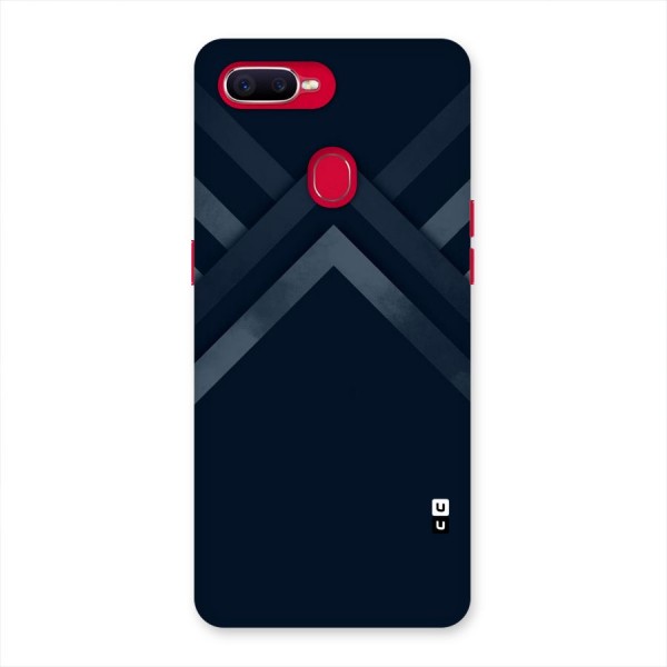 Navy Blue Arrow Back Case for Oppo F9 Pro