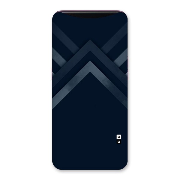 Navy Blue Arrow Back Case for Oppo Find X