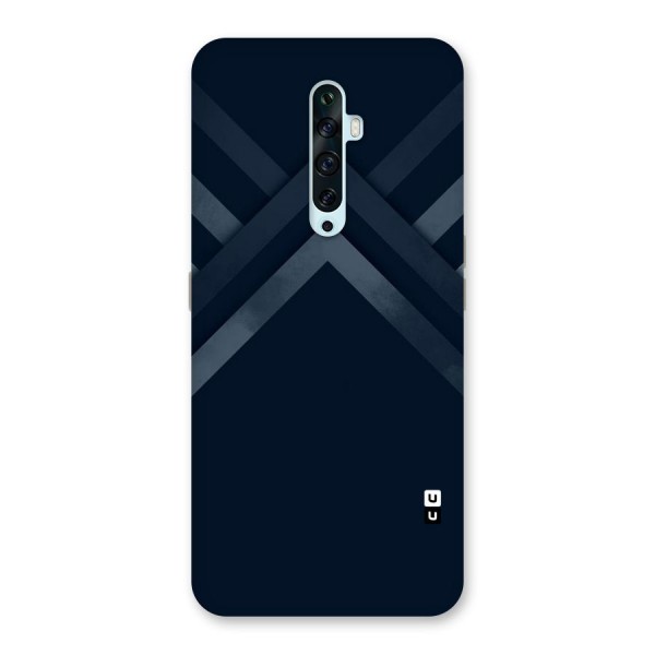 Navy Blue Arrow Back Case for Oppo Reno2 Z