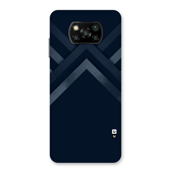 Navy Blue Arrow Back Case for Poco X3