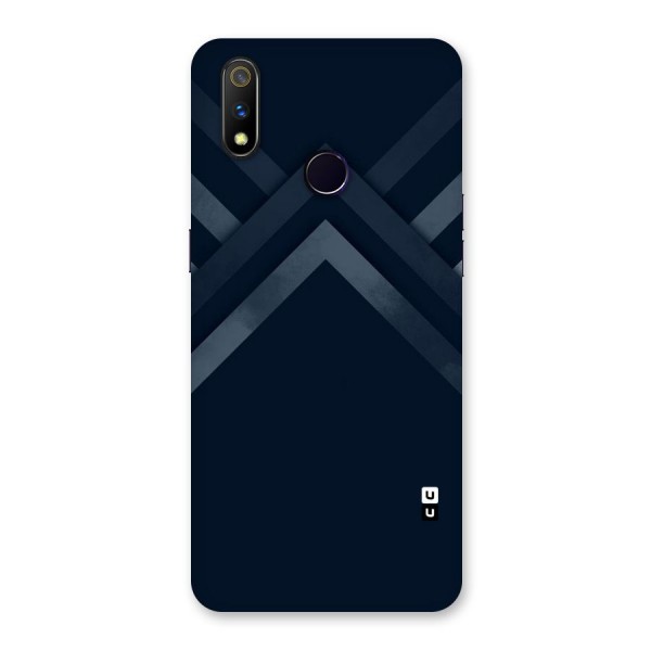 Navy Blue Arrow Back Case for Realme 3 Pro