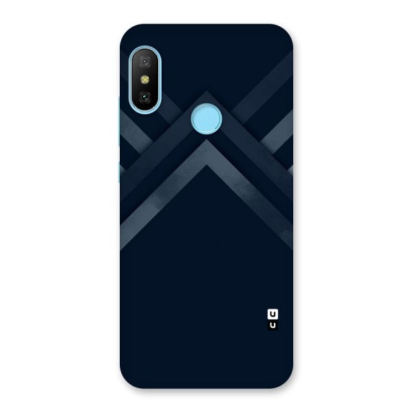 Navy Blue Arrow Back Case for Redmi 6 Pro