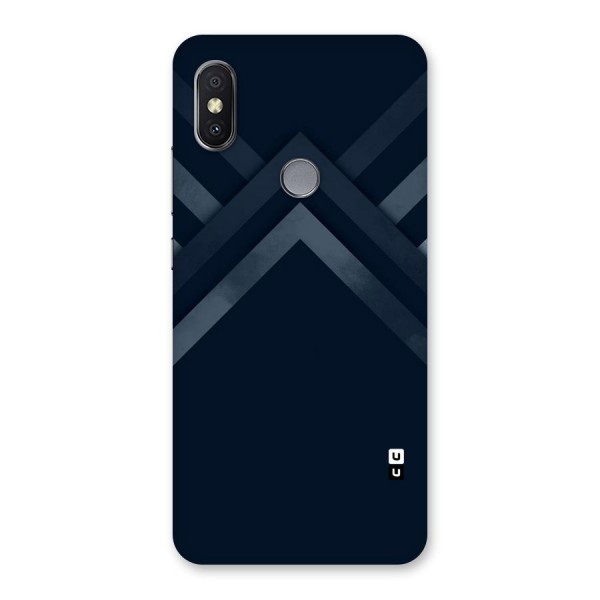 Navy Blue Arrow Back Case for Redmi Y2