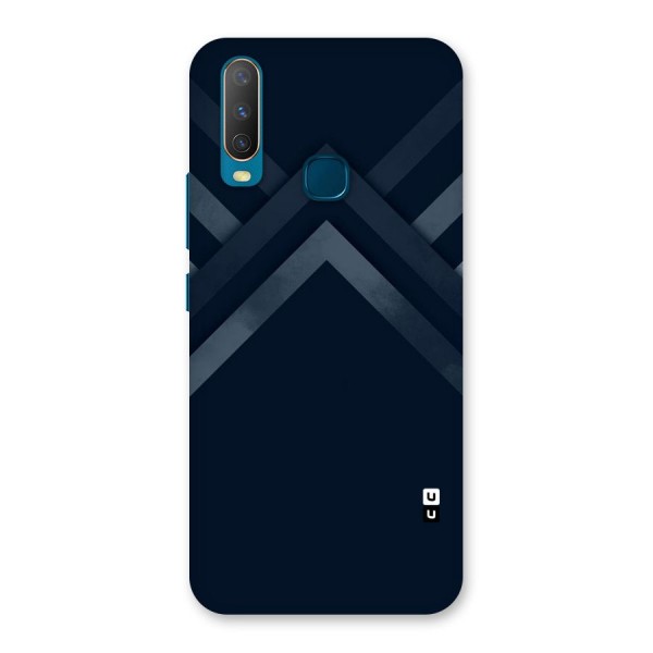 Navy Blue Arrow Back Case for Vivo Y17