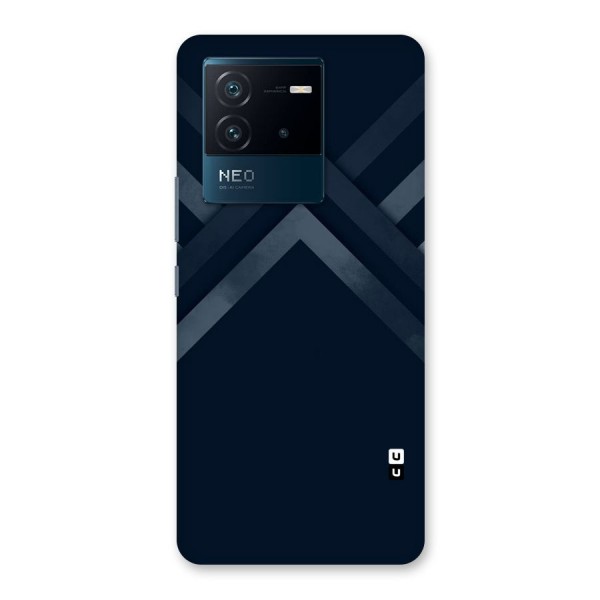 Navy Blue Arrow Back Case for Vivo iQOO Neo 6 5G