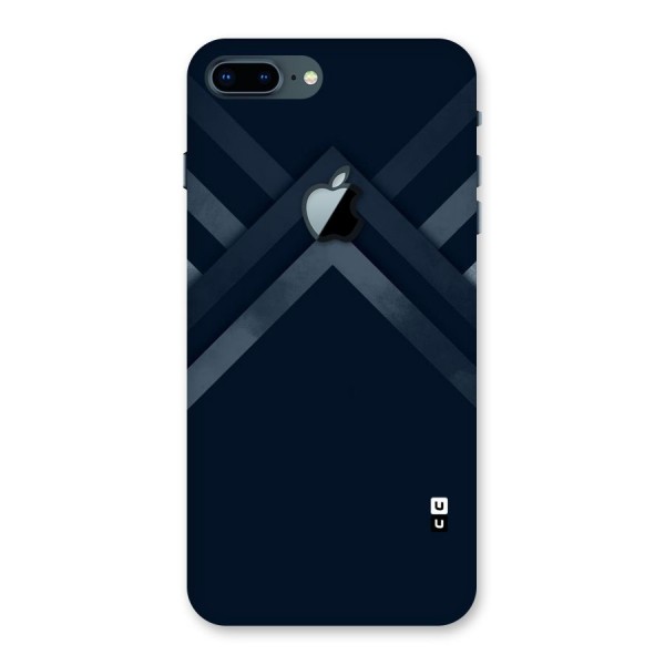 Navy Blue Arrow Back Case for iPhone 7 Plus Apple Cut