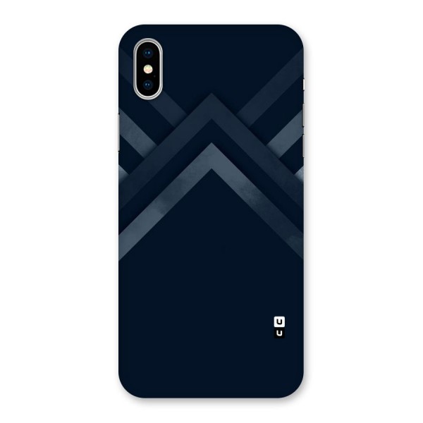 Navy Blue Arrow Back Case for iPhone XS