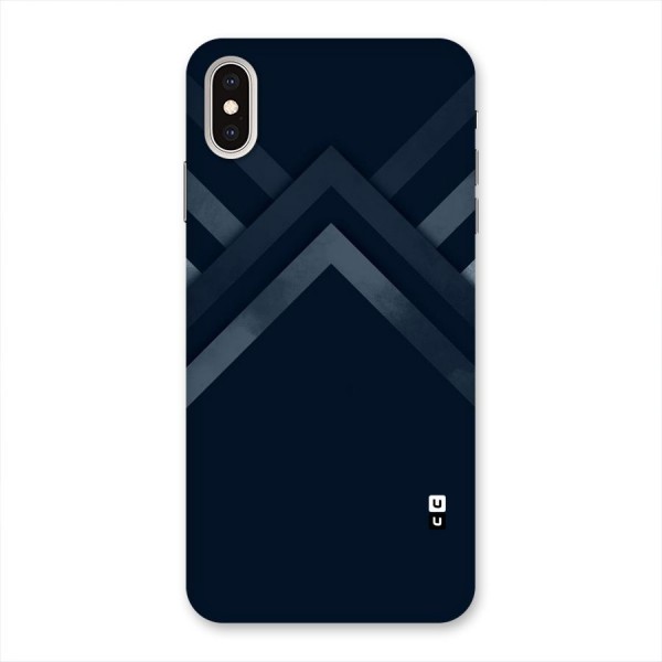 Navy Blue Arrow Back Case for iPhone XS Max