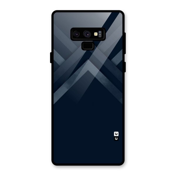 Navy Blue Arrow Glass Back Case for Galaxy Note 9