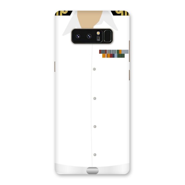 Navy Uniform Back Case for Galaxy Note 8
