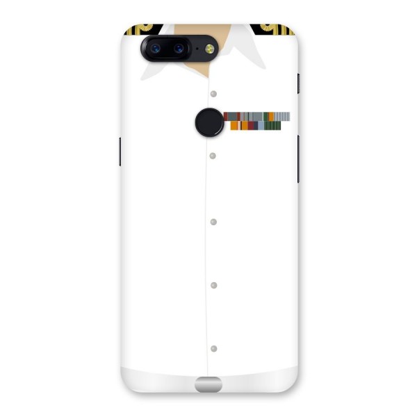 Navy Uniform Back Case for OnePlus 5T
