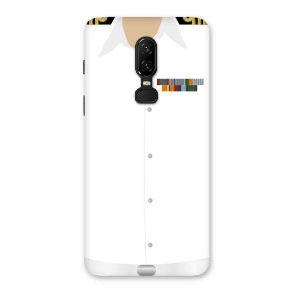 Navy Uniform Back Case for OnePlus 6