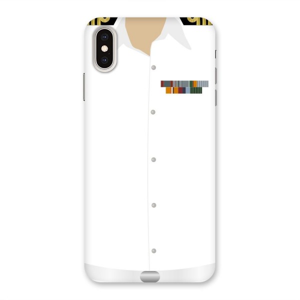 Navy Uniform Back Case for iPhone XS Max