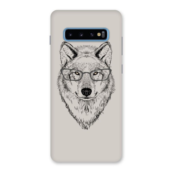 Nerdy Wolf Back Case for Galaxy S10 Plus