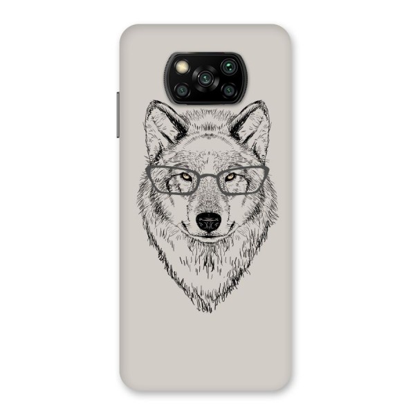 Nerdy Wolf Back Case for Poco X3