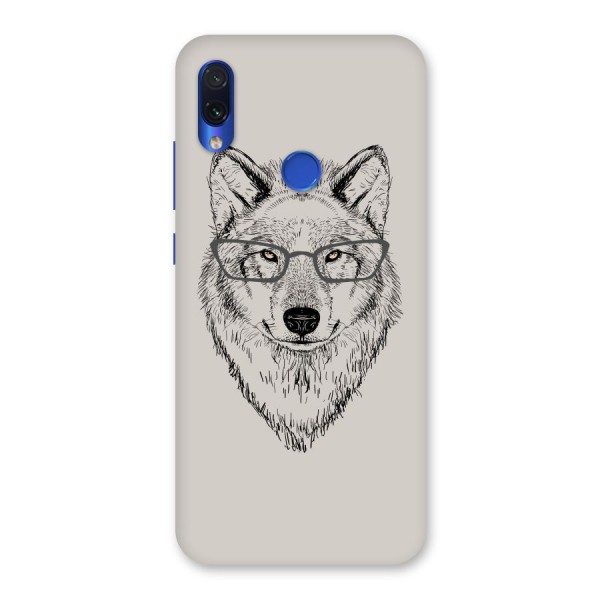 Nerdy Wolf Back Case for Redmi Note 7