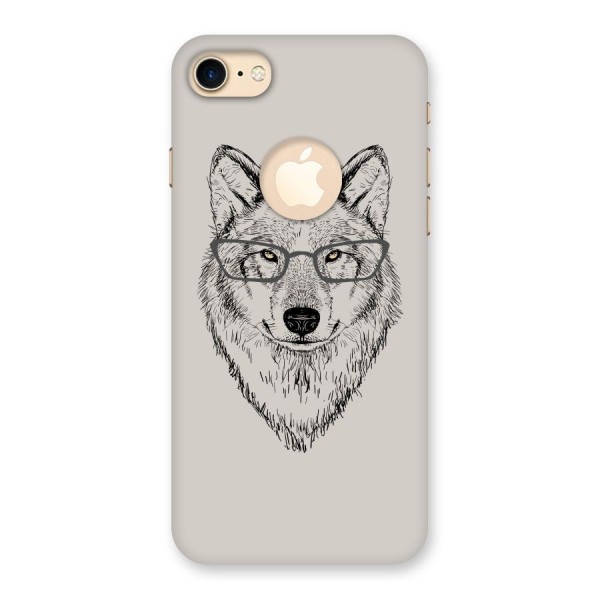 Nerdy Wolf Back Case for iPhone 7 Logo Cut