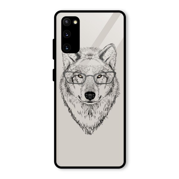 Nerdy Wolf Glass Back Case for Galaxy S20 FE