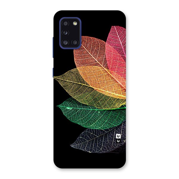 Net Leaf Color Design Back Case for Galaxy A31