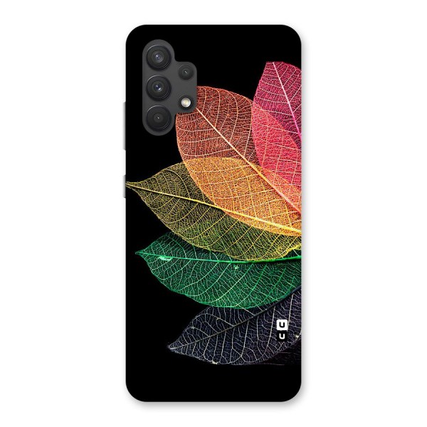 Net Leaf Color Design Back Case for Galaxy A32