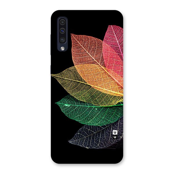 Net Leaf Color Design Back Case for Galaxy A50