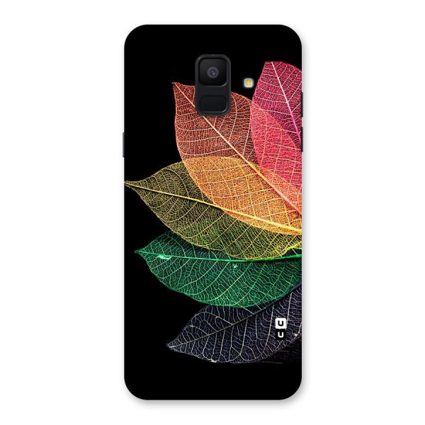 Net Leaf Color Design Back Case for Galaxy A6 (2018)