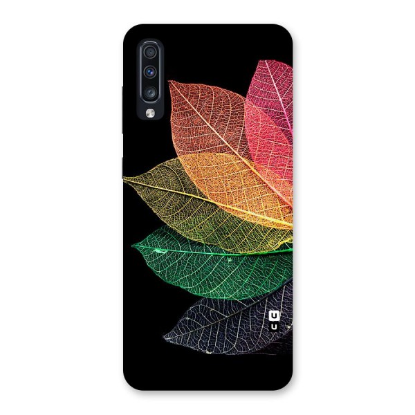 Net Leaf Color Design Back Case for Galaxy A70