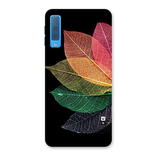 Net Leaf Color Design Back Case for Galaxy A7 (2018)