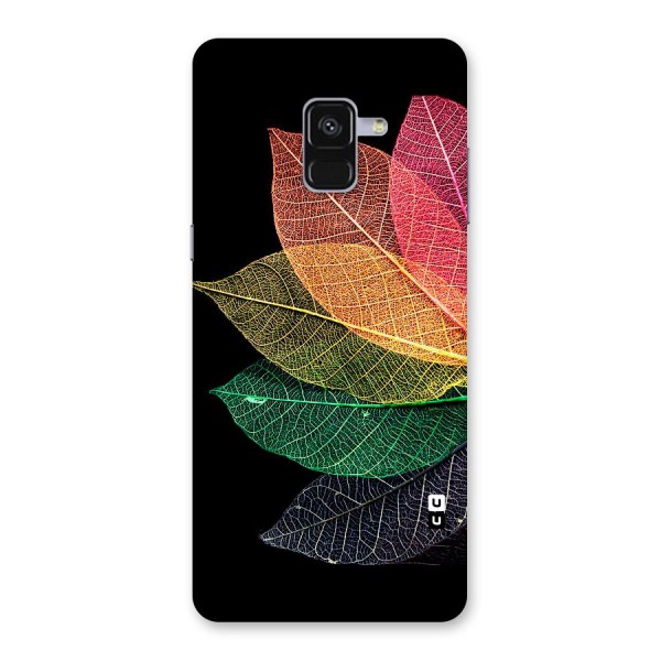 Net Leaf Color Design Back Case for Galaxy A8 Plus