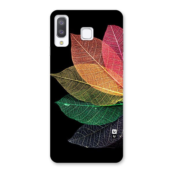 Net Leaf Color Design Back Case for Galaxy A8 Star