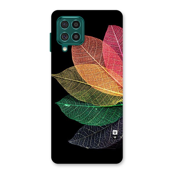 Net Leaf Color Design Back Case for Galaxy F62