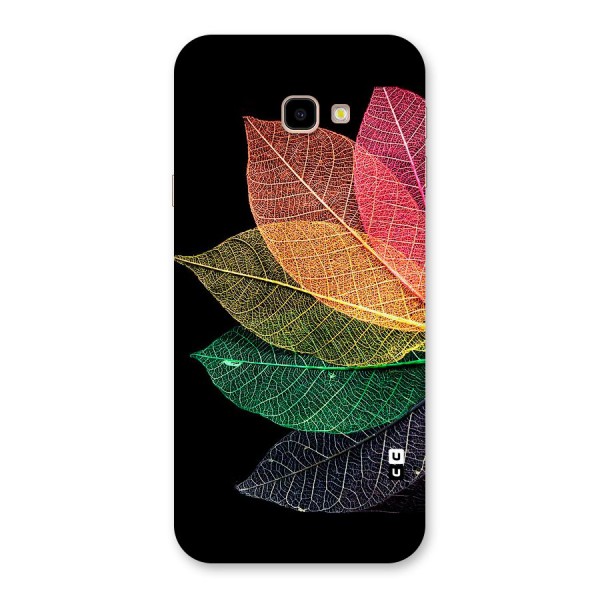 Net Leaf Color Design Back Case for Galaxy J4 Plus